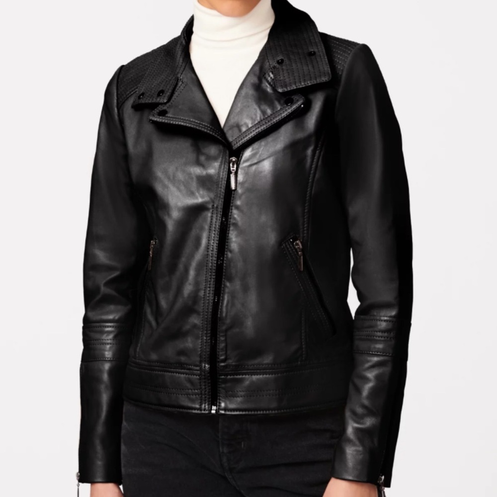 NWT Beautiful Bernardo very soft genuine leather jacket.
